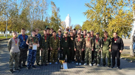 Краевой смотр допризывной молодежи по легкоатлетическому кроссу.